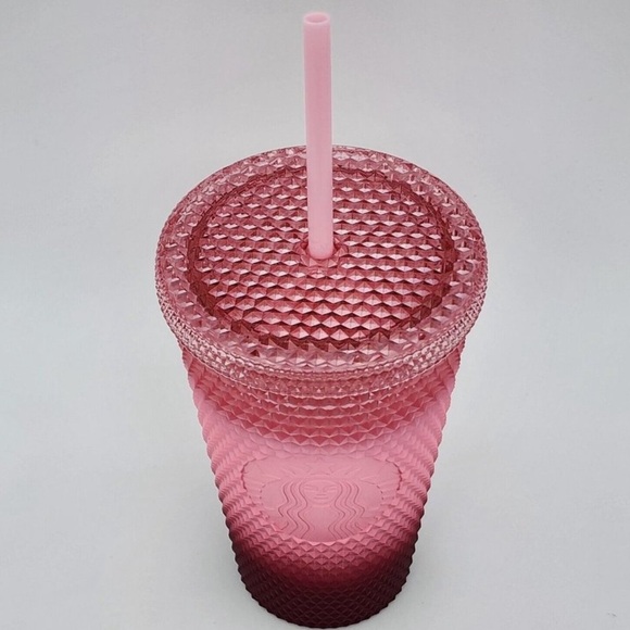 Starbucks Pink Gradient Studded Tumbler Fall Winter Holiday 2022 (16 oz ) - Picture 2 of 5